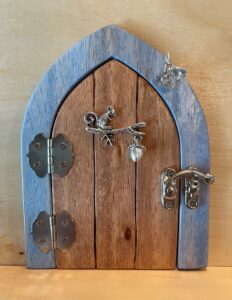 peak shaped handcrafted faerie door