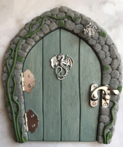 rounded peak shaped handcrafted faerie door