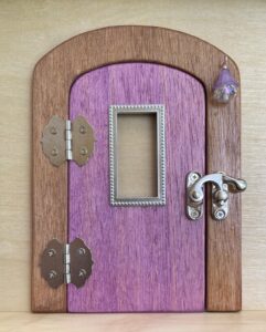 squared shaped handcrafted faerie door